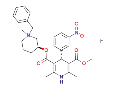 (S)-1-Benzyl-3-[(R)-5-methoxycarbonyl-2,6-dimethyl-4-(3-nitro-phenyl)-1,4-dihydro-pyridine-3-carbonyloxy]-1-methyl-piperidinium; iodide